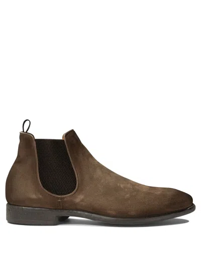 Officine Creative Ceton Ankle Boots In Brown