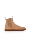 Officine Creative Elasticated Leather Boots In Beige