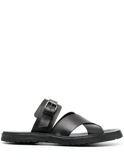 Officine Creative Chios 008 Leather Sandals In Black
