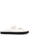 Officine Creative Chora Leather Slides In White
