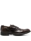 Officine Creative Chronicle 001 Leather Derby Shoes In Brown