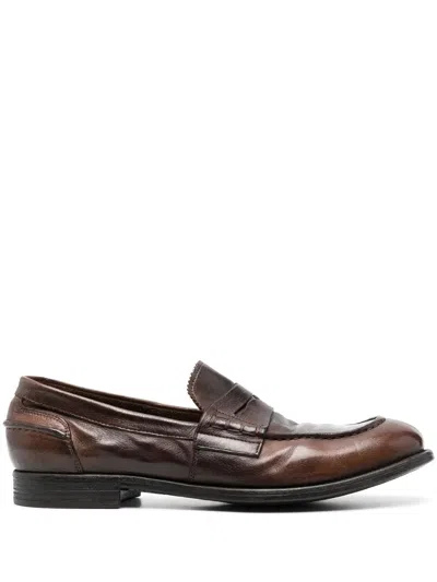Officine Creative Chronicle Penny-loafer In Brown