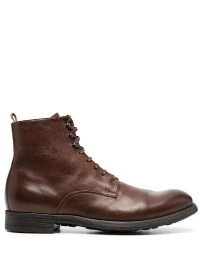 Officine Creative Chronicle Stiefel Mit Reissverschluss In Brown