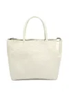 Officine Creative Class 35 Woven Shoulder Bag In White