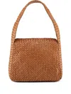 Officine Creative Class Woven Leather Shoulder Bag In Brown