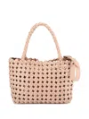 Officine Creative Class Woven Leather Shoulder Bag In Pink