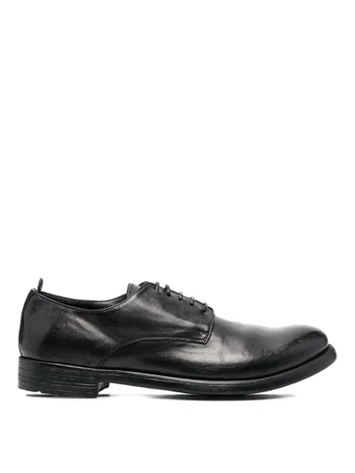 Officine Creative Leather Derby In Black