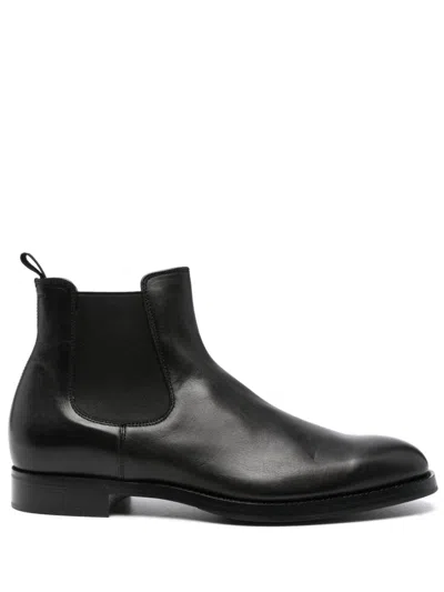 Officine Creative Chelsea Leather Ankle Boots In Black