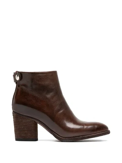 Officine Creative Delice 001 Zip-up Ankle Boots In Brown