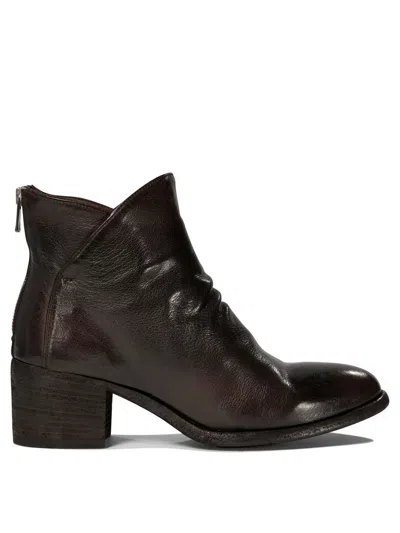 Officine Creative "denner" Ankle Boots In Brown