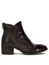 Officine Creative 55mm Denner 100 Zip-detail Block-heel Boots In Brown