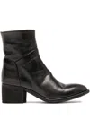 Officine Creative Denner Zip Boots In Black