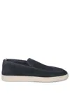 Officine Creative Herbie 001 Loafers In Black Suede In Blue