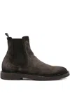 Officine Creative Elasticated-panel Suede Boots In Brown