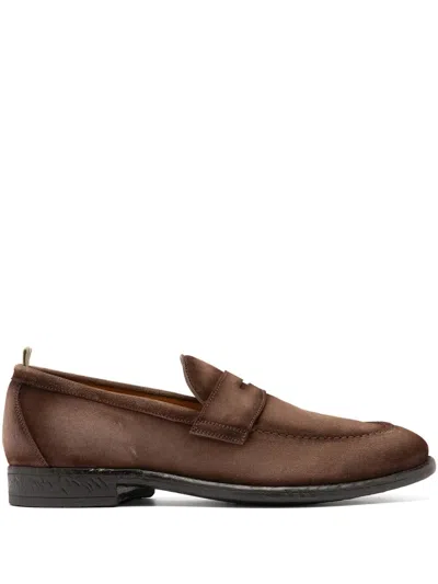 Officine Creative Emory Caou Loafers In Brown