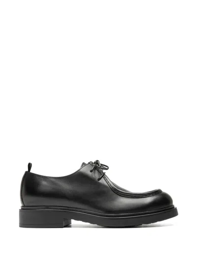 Officine Creative Engineer 002 Black Leather Derby Shoes