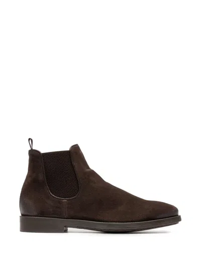 Officine Creative Ergosum 003 Suede Chelsea Boots In Brown