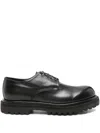 Officine Creative Leather Derby Shoes In Black