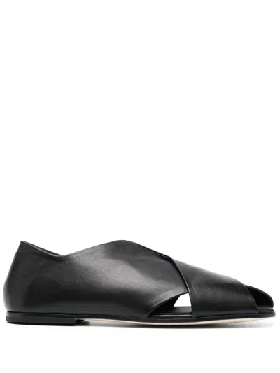 Officine Creative Fidel 007 Leather Sandals In Black