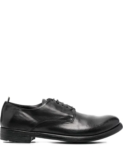 Officine Creative Arc Leather Laceless Derby Shoes In Blk/brown