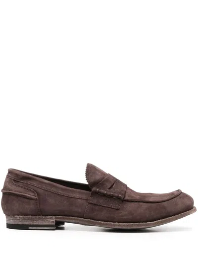 Officine Creative Loafer Aus Wildleder In Brown