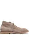 Officine Creative Flexus Lace-up Suede Boots In Brown