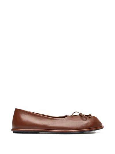 Officine Creative Fontayne Bow-detail Ballet Flats In Brown