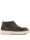 Officine Creative Frame 002 Suede Ankle Boots In Brown