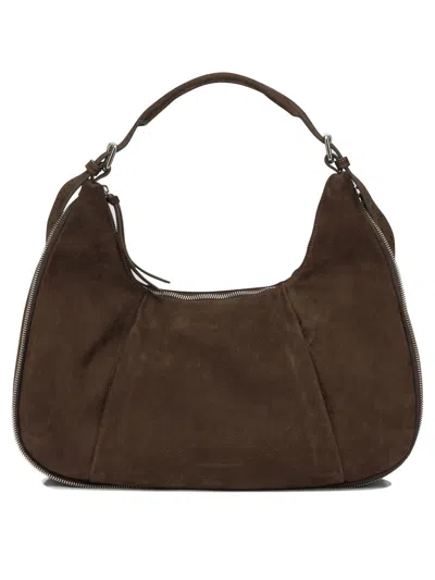 Officine Creative Ghinza 002 Nubuck Leather Tote Bag In Brown