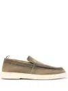Officine Creative Bones 002 Suede Loafers In Grey