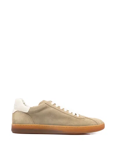 Officine Creative Halo 001 Leather-trimmed Suede Sneakers In Multi