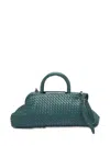 Officine Creative Helen 21 Woven Tote Bag In Green