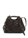 Officine Creative Helen Woven Tote Bag In Brown