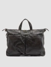 Officine Creative Zip Leather Backpack In Black
