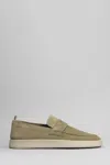 Officine Creative Herbie 001 Loafers In Green Suede