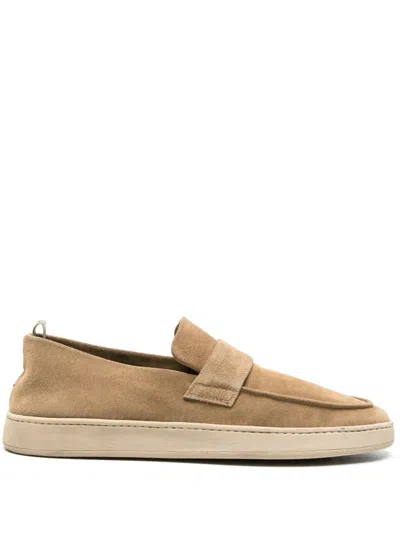 Officine Creative Herbie Suede Loafers In Neutrals