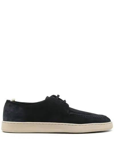Officine Creative Herbie Boat Shoes In Blue