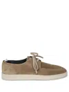 Officine Creative Herbie Lead Lace Suede Brown Loafer In Green
