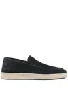 Officine Creative Herbie 001 Loafers In Black Suede In Blue