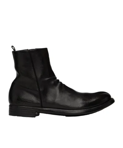 Officine Creative Hive 010 Round-head Boots In Black