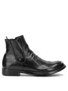 Officine Creative Hive 036 Side-zip Leather Boots In Black