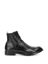 Officine Creative Hive 036 Side-zip Leather Boots In Black