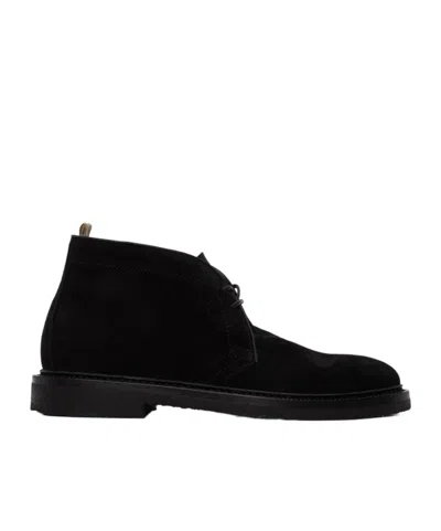 Officine Creative Hopkins Crepe 114desert Boots In Black