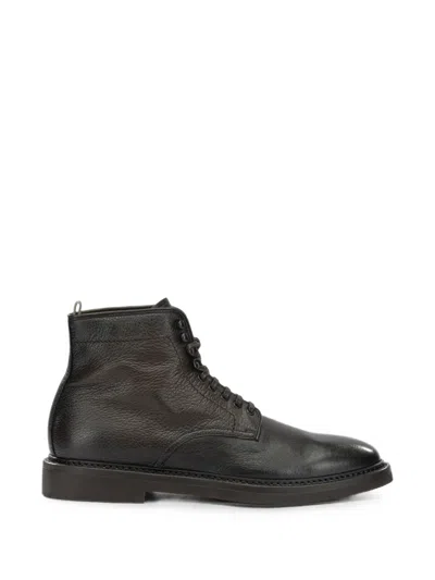 Officine Creative Hopkins Lace-up Leather Boots In Brown