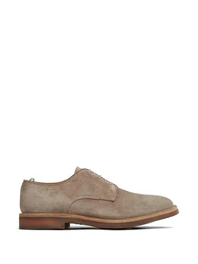 Officine Creative Hopkins Lace-up Suede Derby Shoes In Transparent