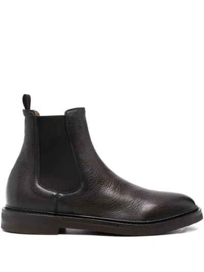 Officine Creative Hopkins Pull-tab Chelsea Boots In Brown