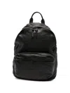 Officine Creative Ignis Leather Backpack In Black
