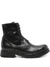 Officine Creative Ikonic 001 Lace-up Zip Boots In Black
