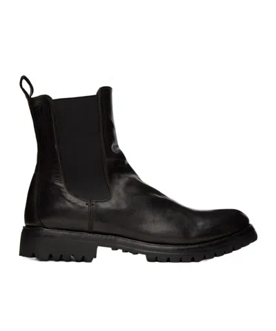 Officine Creative Ikonic 002 Heel Lifting Ring Boots In Black