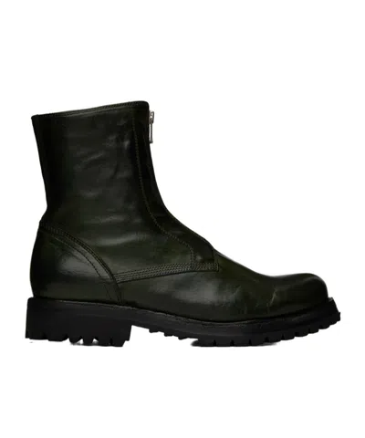 Officine Creative Ikonic 003 Zipper Boots In Black